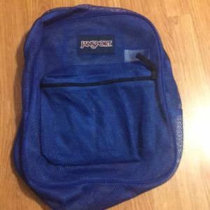 Brand new, never used blue mesh backpack